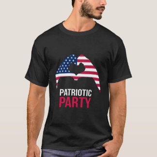 4 juli patriottische py Amerika Vlag van de VS T-shirt