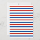 4 juli patriottische rode witte blauwe BBQ Kaart (Achterkant)