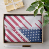 4 juli patriottische sterren en scheuren - giftafv tissuepapier (Geschenk)