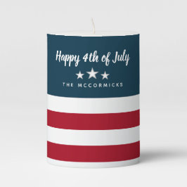 4 juli Patriottische sterren en strepen Monogram