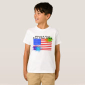 4 juli patriottische T-shirt (Voorkant volledig)