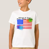 4 juli patriottische T-shirt (Voorkant)