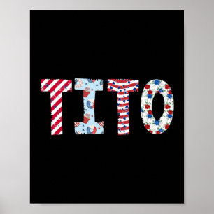 4 juli Patriottische Tito Onafhankelijkheidsdag Poster