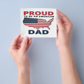 4 juli patriottische Vaderdag  Flyer (Hand)