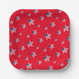 4 juli Patriottische Verenigde Staten vlag ster pa Papieren Bordje