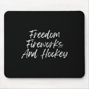 4 juli Patriottische Vrijheid Vuurwerk Hockey Fai Muismat