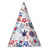 4 juli Patroon 01x4 Feesthoedjes (Rechts)