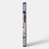 4 juli Patroon 04x4 LGrey BG Case-Mate iPhone Case (Achterkant / Links)