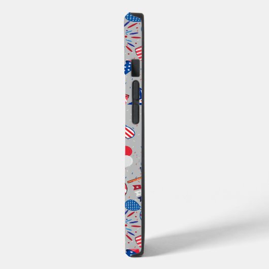 4 juli Patroon 04x4 LGrey BG Case-Mate iPhone Case (Achterkant / Links)