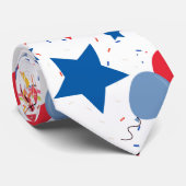 4 juli Patroon 04x4 Stropdas (Opgerold)