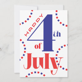 4 juli personaliseerbare kaart