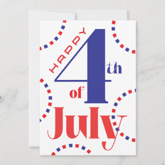 4 juli personaliseerbare kaart