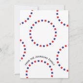 4 juli personaliseerbare kaart (Achterkant)