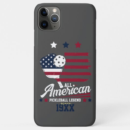 4 juli Pickleball USA Independence Day Gift Case-Mate iPhone Case (Achterkant)