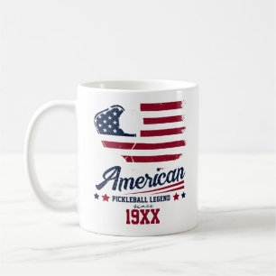 4 juli Pickleball USA Onafhankelijkheidsdag Cadeau Koffiemok