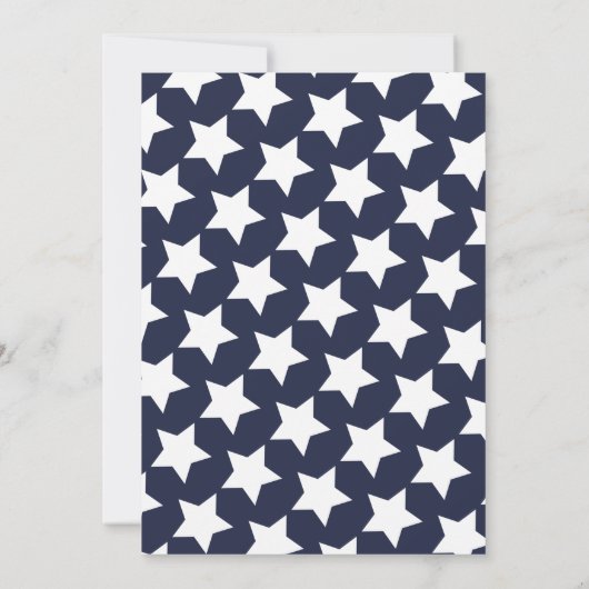 4 juli Picknick Cartoon Apple Pie Invitation Kaart (Achterkant)