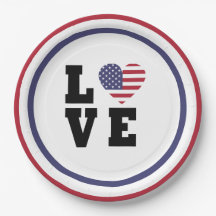 4 juli picknick, rood blauw wit patriottische part