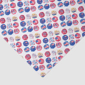 4 juli picknick! tissuepapier (Detail)