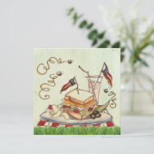 4 juli Picnic nodigt uit Kaart (Staand voorkant)