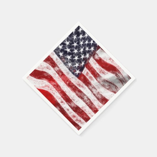 4 juli Picnic Paper Napkins, Amerikaanse vlag Servetten (Hoek)