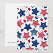 4 juli platte Wenskaart Kaart (Voorkant / Achterkant)