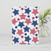 4 juli platte Wenskaart Kaart (Staand voorkant)