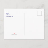 4 juli Pool Party Flag Invitation Briefkaart (Achterkant)