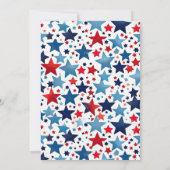 4 juli Pool Party Kaart (Achterkant)