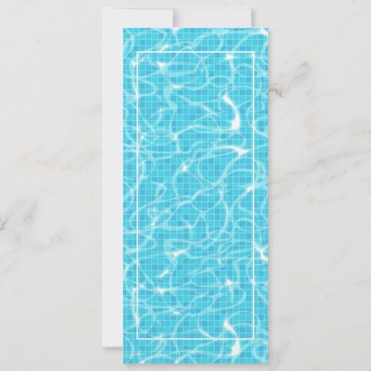 4 juli Pool party Telefoonuitnodigingen Kaart (Achterkant)