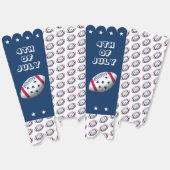 4 juli Popcorn Favor Box Bedankdoosjes (Ongevouwen)