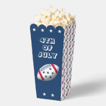 4 juli Popcorn Favor Box