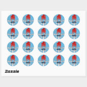 4 juli Popsicle Stickers (Vel)