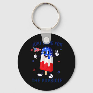 4 juli Popsicle Verenigde Staten Amerikaanse vlag Sleutelhanger