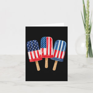 4 juli Popsicle vrouwen patriottische vierde van J Kaart