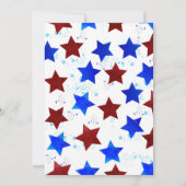 4 juli Popsicles Baby Boy 1e Verjaardagsfeest Kaart (Achterkant)