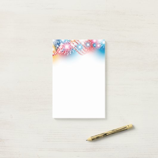4 juli Post-it Notes (Op bureau)