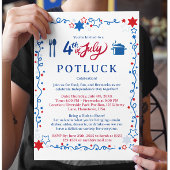 4 juli Potluck Flyer