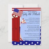 4 juli Potluck Party Kaart (Voorkant)