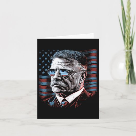 4 juli President Theodore Roosevelt Amerikaans Kaart (Voorkant)