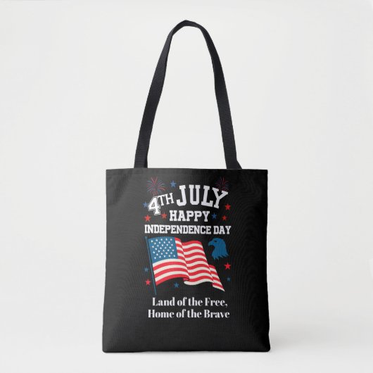 4 juli Prettige Onafhankelijkheidsdag, Land van vu Tote Bag (Voorkant)