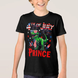 4 juli Prince Schattigee T-rex zonnebril Amerikaan Tri-Blend Shirt