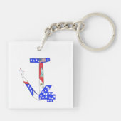 4 juli Producten - Sleutelhangers, Petten, vlaggen Sleutelhanger (Achterkant)