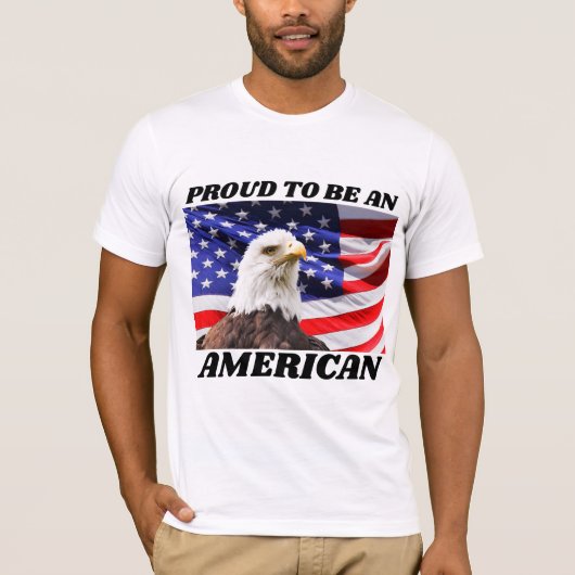 4 JULI PROUD AMERICAN PATRIOTIC T SHIRTS (Voorkant)