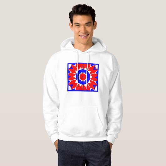 4 juli Pullover Hoodie (Voorkant volledig)