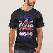 4 juli Pyrotechnisch vuurwerkcoördinator Ame T-shirt (Voorkant)