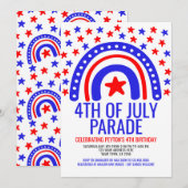 4 juli Rainbow Parade Kaart (Voorkant / Achterkant)