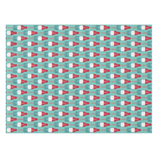 4 juli raket Pop patriottische ijsdruk Tafelkleed (Voorkant (Horizontaal))