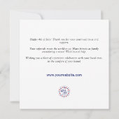 4 juli Real Estate Referral Marketing Budget Notitiekaartje (Achterkant)