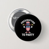4 juli recept voor partyapotheek Indepen Ronde Button 5,7 Cm (Voorkant /achterkant)