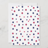 4 juli Red White en Blue BBQ Kaart (Achterkant)